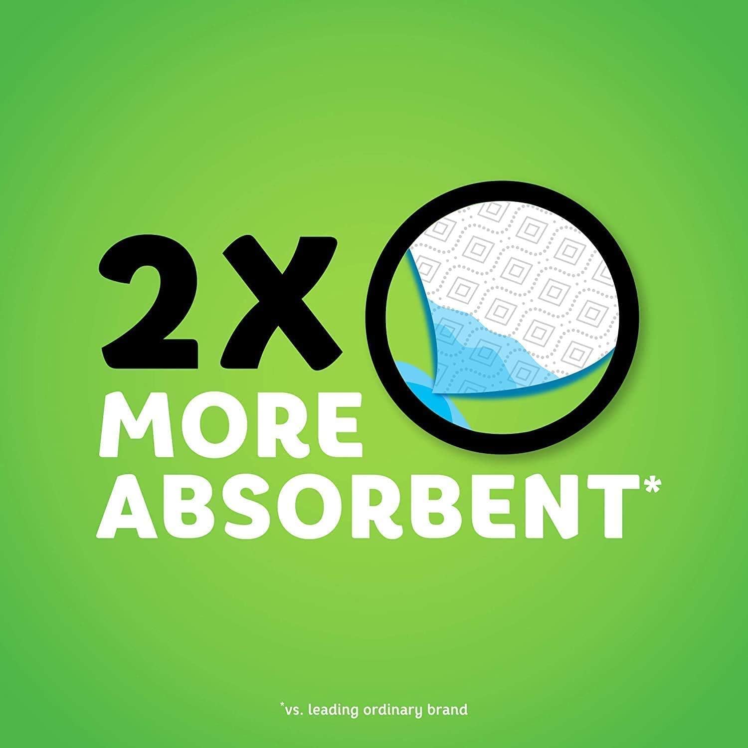 Bounty Paper Towels Quick Size, White, 16 Family Rolls = 40 Regular Rolls