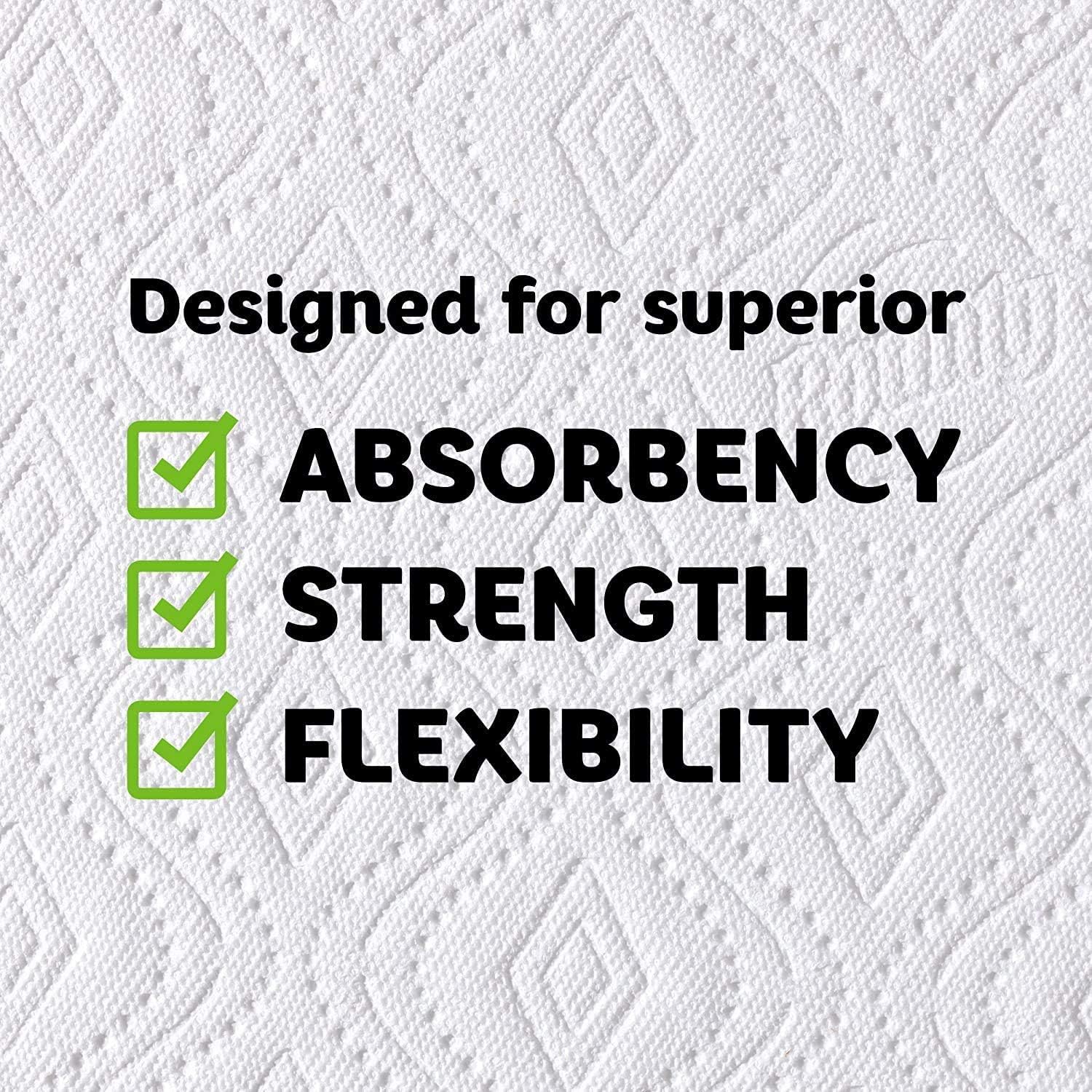 Bounty Quick Size Paper Towels, White, 8 Family Rolls = 20 Regular Rolls